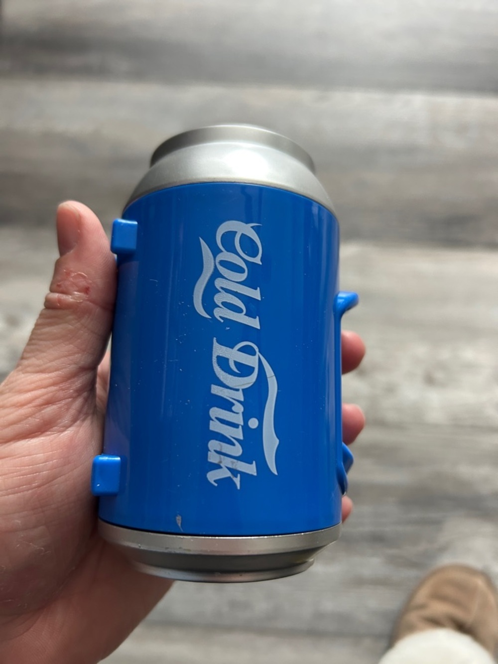 🔥$2 Blue 'Cold Drink' Can Shaped Cooler plush toy Labubu mystery